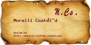 Morelli Csatád névjegykártya